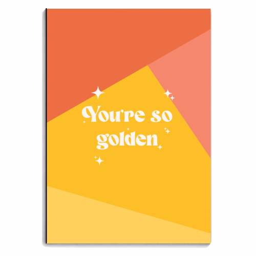 Harry's Golden - personalised A4, A5, A6 notebook by The Yellow Box
