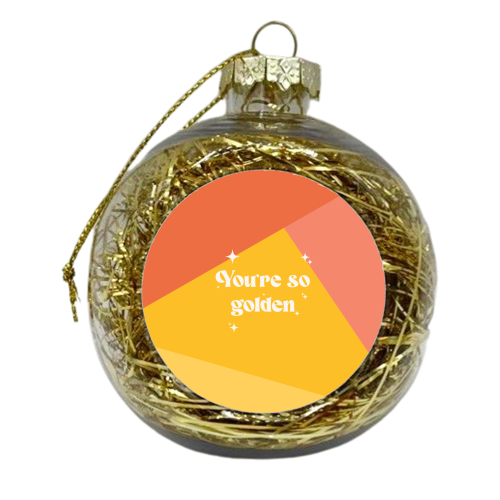 Harry's Golden - xmas bauble by The Yellow Box