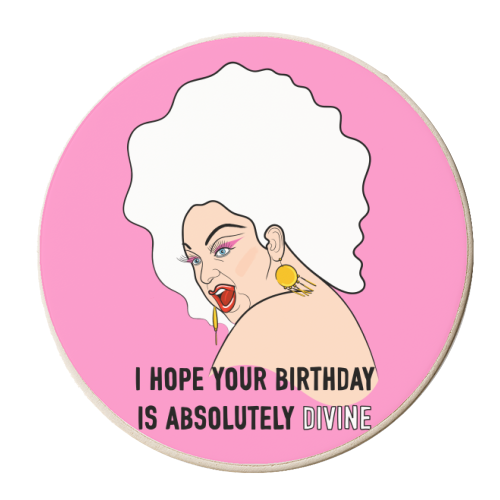 Have A Divine Birthday - personalised beer coaster by Adam Regester
