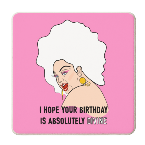 Have A Divine Birthday - personalised beer coaster by Adam Regester