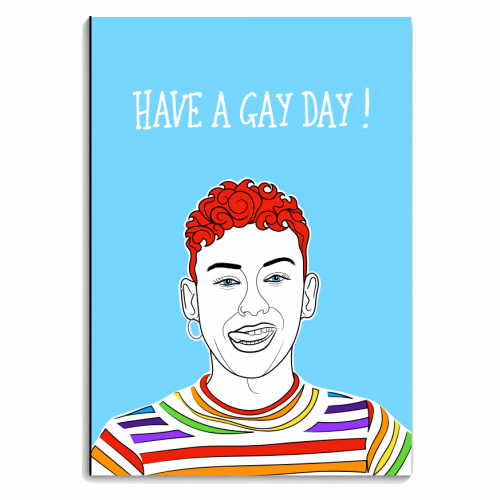 Have A Gay Day ! - personalised A4, A5, A6 notebook by Adam Regester