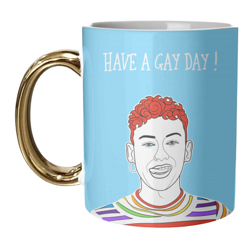 Have A Gay Day ! - unique mug by Adam Regester