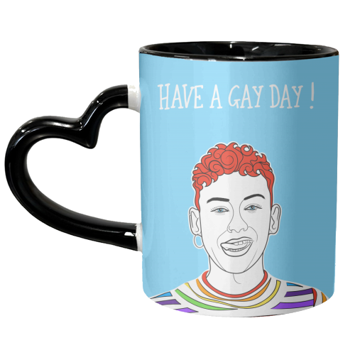 Have A Gay Day ! - unique mug by Adam Regester