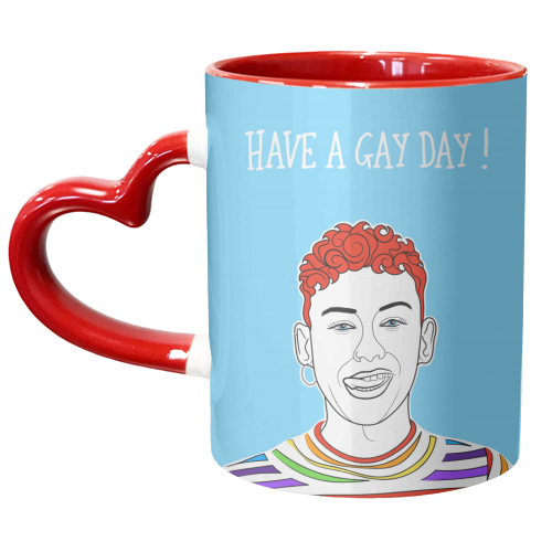 Have A Gay Day ! - unique mug by Adam Regester