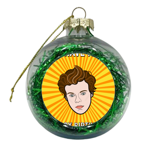 Have A Harry Birthday - xmas bauble by Adam Regester