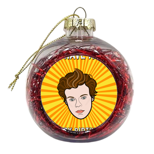 Have A Harry Birthday - xmas bauble by Adam Regester