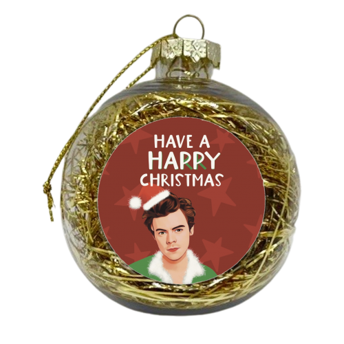 Have a HARRY Christmas - xmas bauble by Giddy Kipper