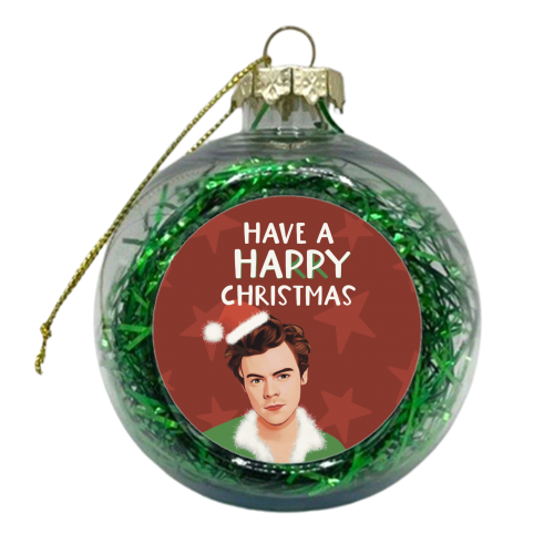 Have a HARRY Christmas - xmas bauble by Giddy Kipper