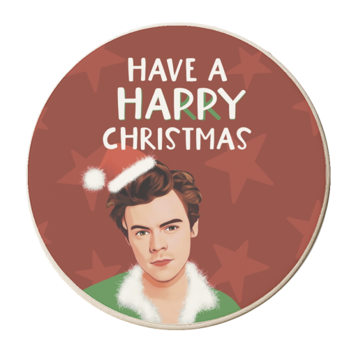 Have a HARRY Christmas - personalised beer coaster by Giddy Kipper