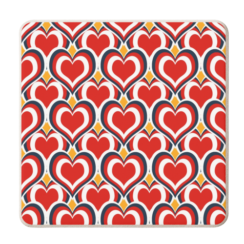 Have a Heart - Orange - personalised beer coaster by MarshallWild
