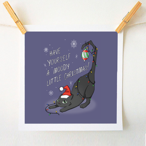 Have Yourself A Moody Little Christmas - A1 - A4 art print by Melina Garcia Ayala