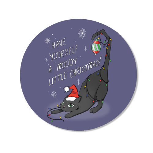 Have Yourself A Moody Little Christmas - Magnet by Melina Garcia Ayala
