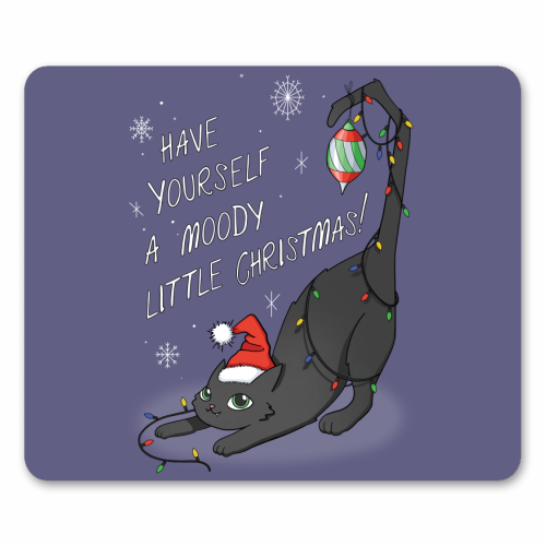 Have Yourself A Moody Little Christmas - mouse mat by Melina Garcia Ayala