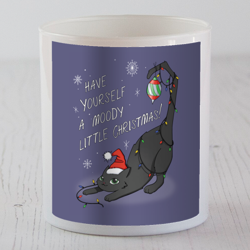 Have Yourself A Moody Little Christmas - scented candle by Melina Garcia Ayala