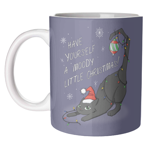 Have Yourself A Moody Little Christmas - unique mug by Melina Garcia Ayala