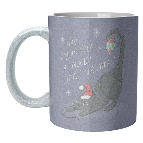 Have Yourself A Moody Little Christmas - unique mug by Melina Garcia Ayala