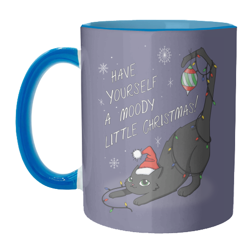 Have Yourself A Moody Little Christmas - unique mug by Melina Garcia Ayala