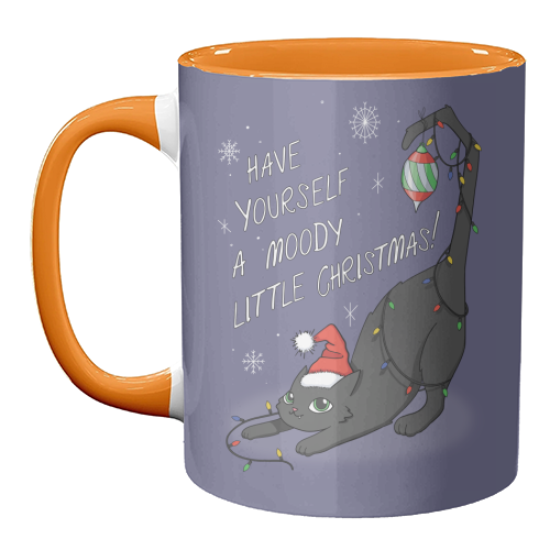 Have Yourself A Moody Little Christmas - unique mug by Melina Garcia Ayala