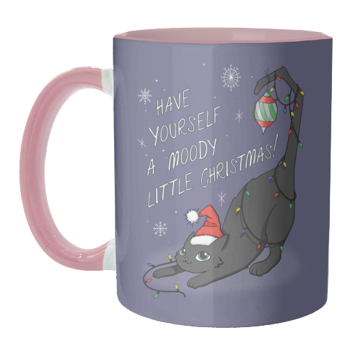 Have Yourself A Moody Little Christmas - unique mug by Melina Garcia Ayala