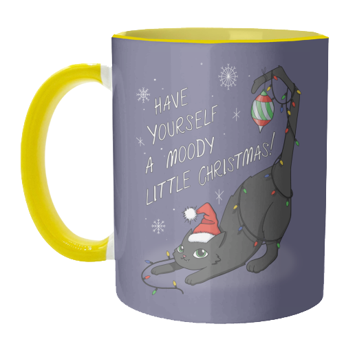 Have Yourself A Moody Little Christmas - unique mug by Melina Garcia Ayala