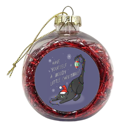 Have Yourself A Moody Little Christmas - xmas bauble by Melina Garcia Ayala