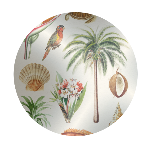 Hawaii Collection - Circle Sticker by Gal Design