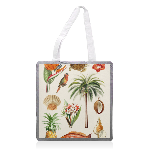 Hawaii Collection - printed canvas tote bag by Gal Design