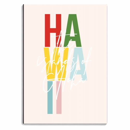 Hawaii "The Islands of Aloha" Color State - personalised A4, A5, A6 notebook by Toni Scott