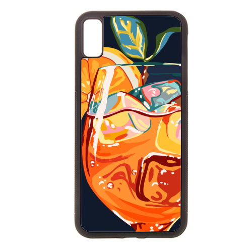 Hawaiian Cocktail, Fresh Orange Fruity Mimosa, Pop of Color Food Bohemian Eclectic Modern Drink - stylish phone case by Uma Prabhakar Gokhale