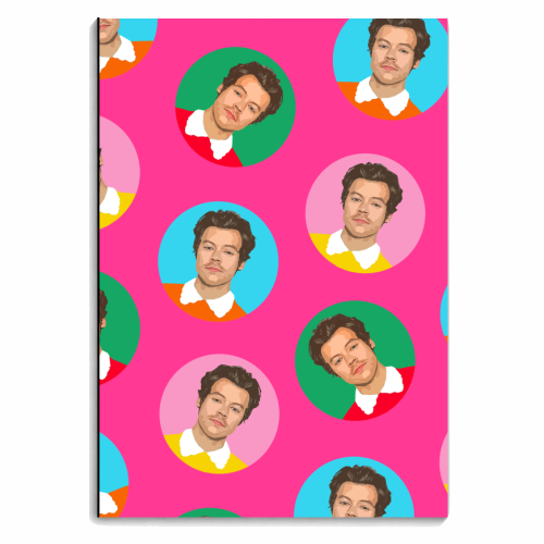 Hazza Balls Pink - personalised A4, A5, A6 notebook by DOLLY WOLFE