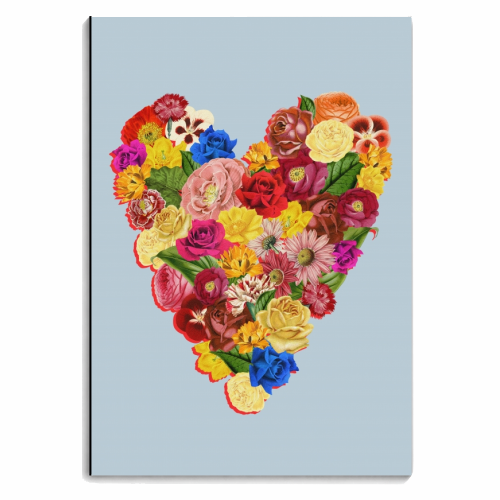 Heart Floral - personalised A4, A5, A6 notebook by Frida Floral Studio