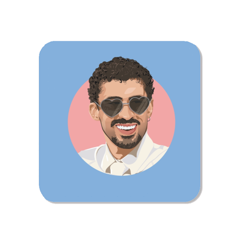 Heart glasses bunny - Magnet by The Girl Next Draw