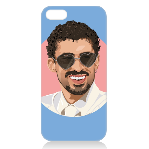 Heart glasses bunny - unique phone case by The Girl Next Draw