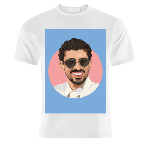 Heart glasses bunny - unique t shirt by The Girl Next Draw