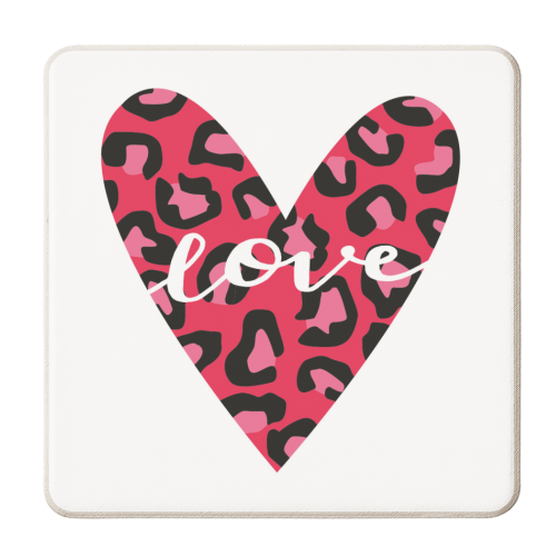 Heart with Print - personalised beer coaster by The Boy and the Bear