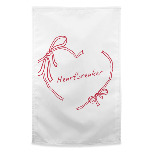 Heartbreaker - funny tea towel by Ms Doodle