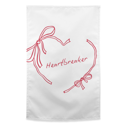 Heartbreaker - funny tea towel by Ms Doodle