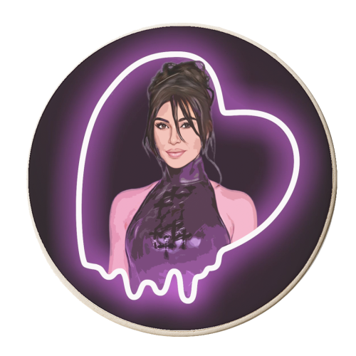 Heartbreaker Kim - personalised beer coaster by DOLLY WOLFE