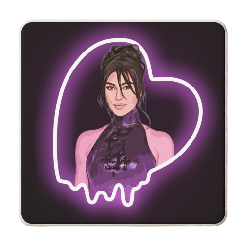 Heartbreaker Kim - personalised beer coaster by DOLLY WOLFE