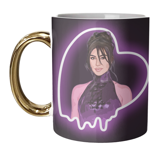 Heartbreaker Kim - unique mug by DOLLY WOLFE