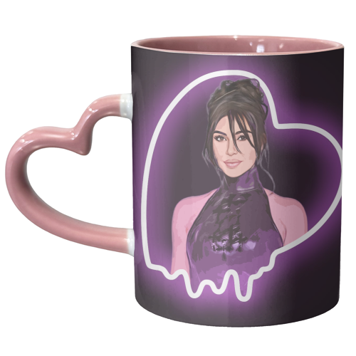 Heartbreaker Kim - unique mug by DOLLY WOLFE