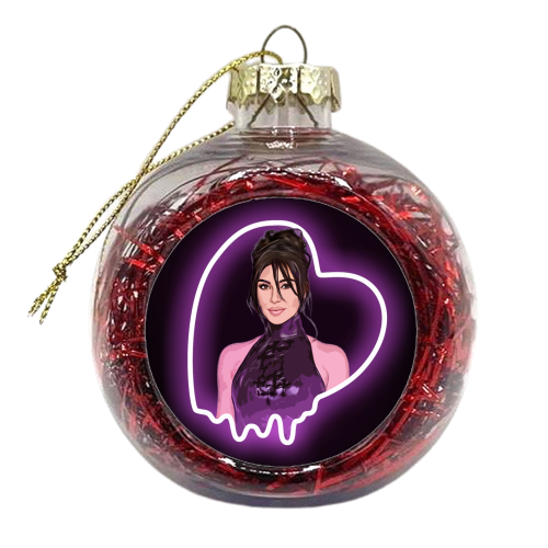 Heartbreaker Kim - xmas bauble by DOLLY WOLFE