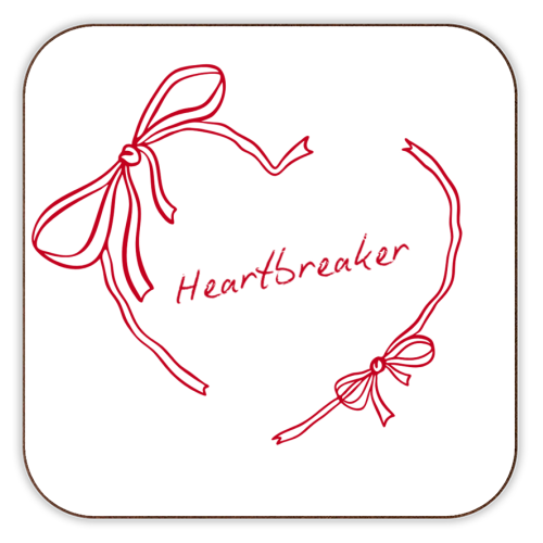 Heartbreaker - personalised beer coaster by Ms Doodle