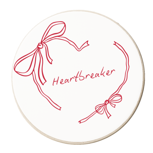 Heartbreaker - personalised beer coaster by Ms Doodle