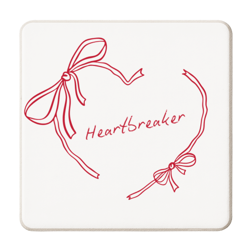 Heartbreaker - personalised beer coaster by Ms Doodle