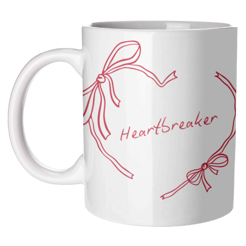 Heartbreaker - unique mug by Ms Doodle