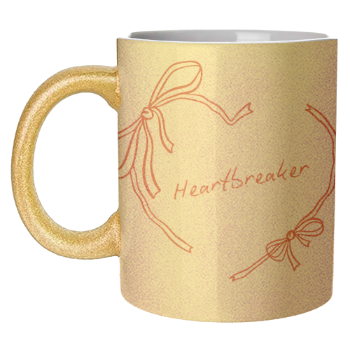 Heartbreaker - unique mug by Ms Doodle