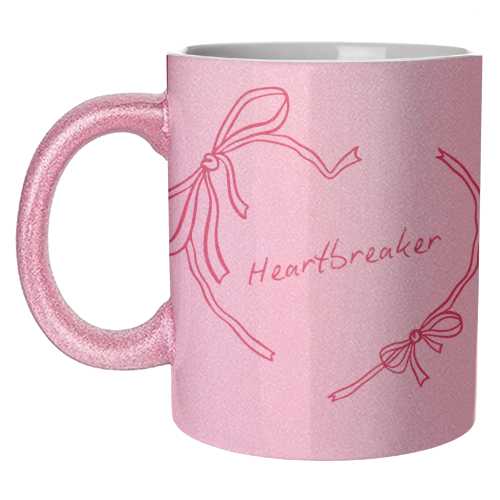 Heartbreaker - unique mug by Ms Doodle