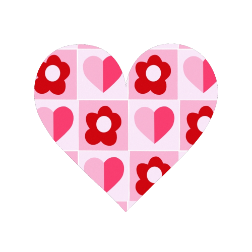 Hearts and Daisies - Magnet by Yaz Raja