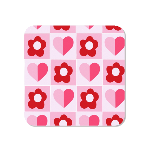 Hearts and Daisies - Magnet by Yaz Raja